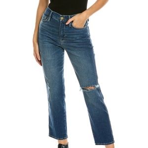 FRAME Le Sylvie Crop High-Rise Straight Fit Jeans In Eaton Colour - Size 27